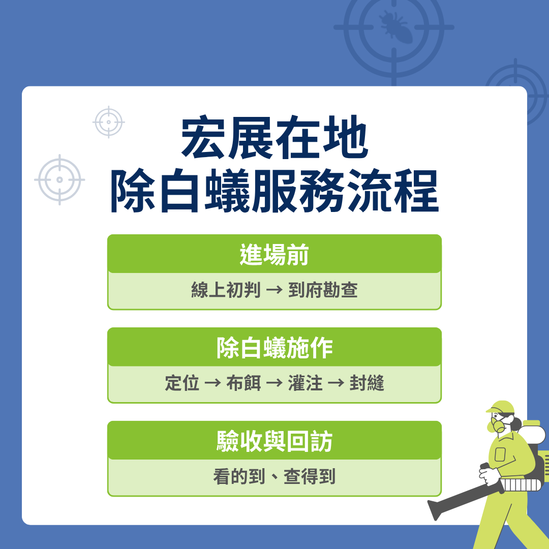 宏展新竹除白蟻服務流程